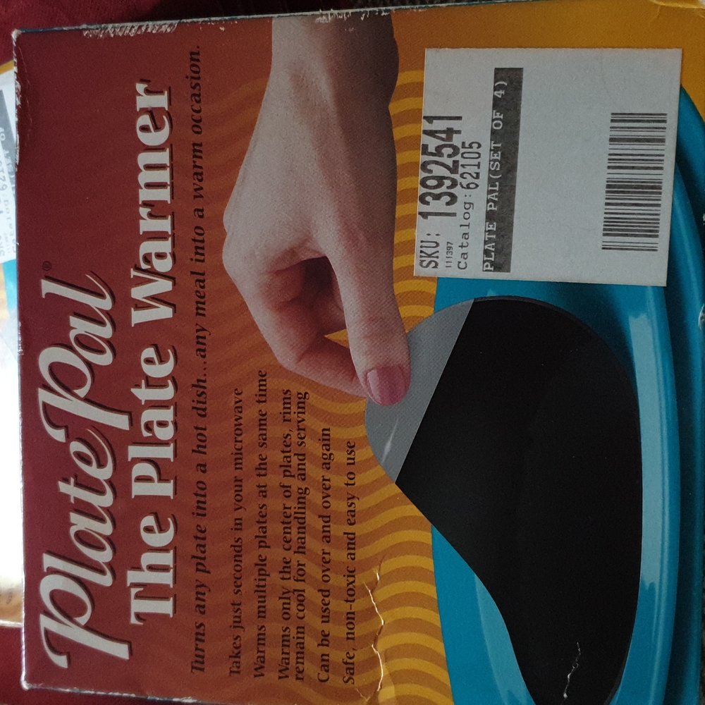 PlatePals, Plate Warmers 2 Sets of 4. NIB
